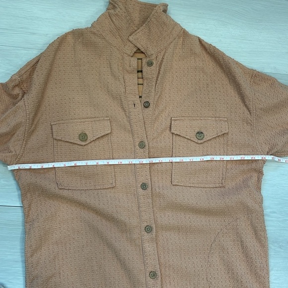 NWT Free People 100% Cotton Textured Shirt/Dress - Picture 15 of 16